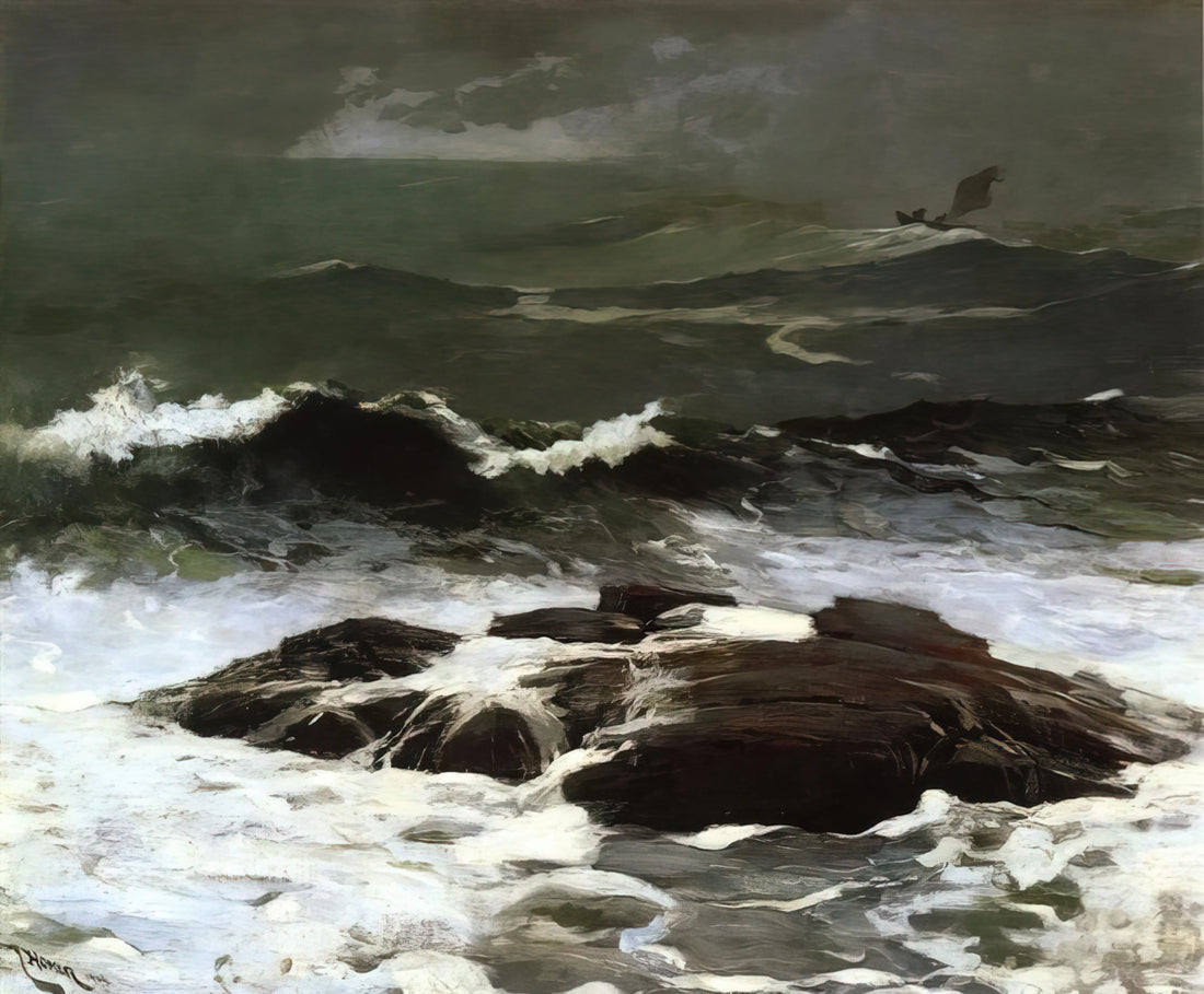 Winslow Homer: The American Master of Narrative Realism and Natural Force - SUMMER SQUALL 1904 by Winslow Homer