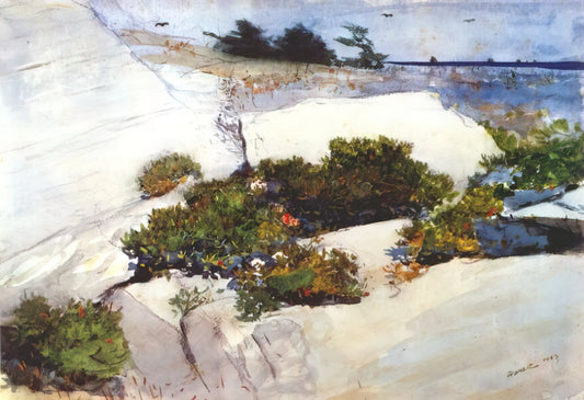 Winslow Homer's 'Dad's Coming': A Masterpiece of American Realism and Narrative Depth - MAINE CLIFFS by Winslow Homer