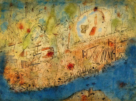 Wols Untitled: The Enigmatic Masterpiece of Tachisme and Post-War Abstraction - Camp des Milles - 1940 by Wols