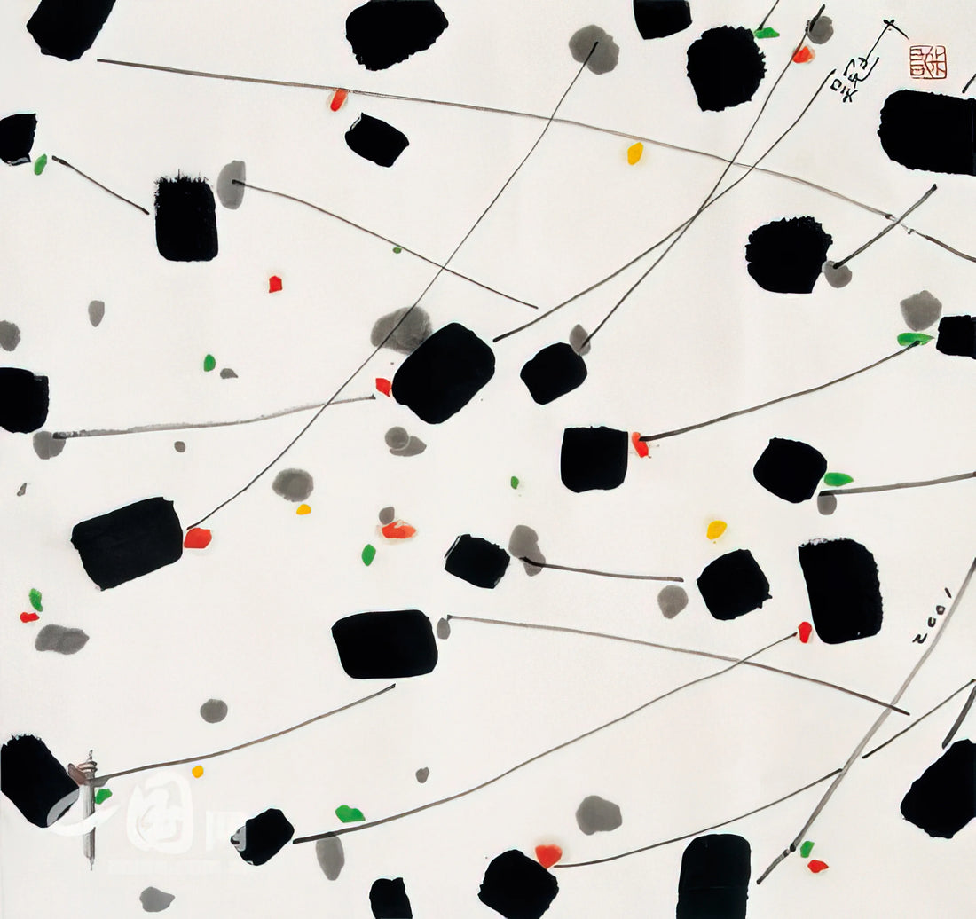 Wu Guanzhong Reproduction: Understanding the Legacy and Authenticity of Modern Chinese Masterpieces - Spring Breeze - 2001 by Wu Guanzhong