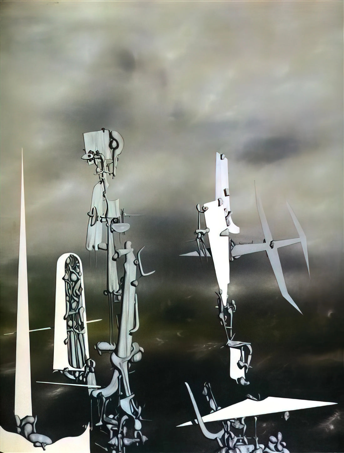 Yves Tanguy Art: Exploring the Surrealist Master of Dreamlike Landscapes - Phantoms by Yves Tanguy