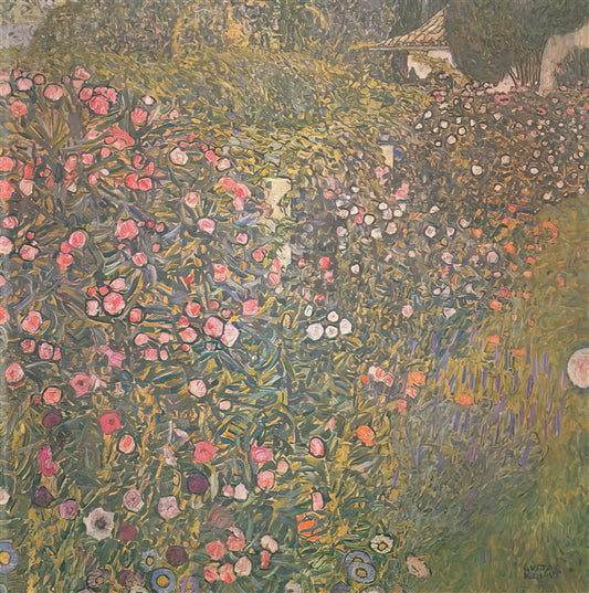 Was macht Gustav Klimts Bauerngarten mit Sonnenblumen so besonders?