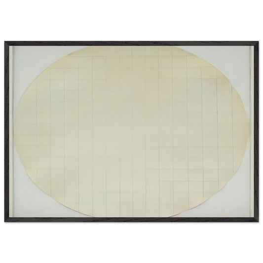 Eagle Turquoise 7H4 - 1966 - Robert Ryman 70x100 cm / 28x40 inches Framed Art Print – Black Wooden Frame
