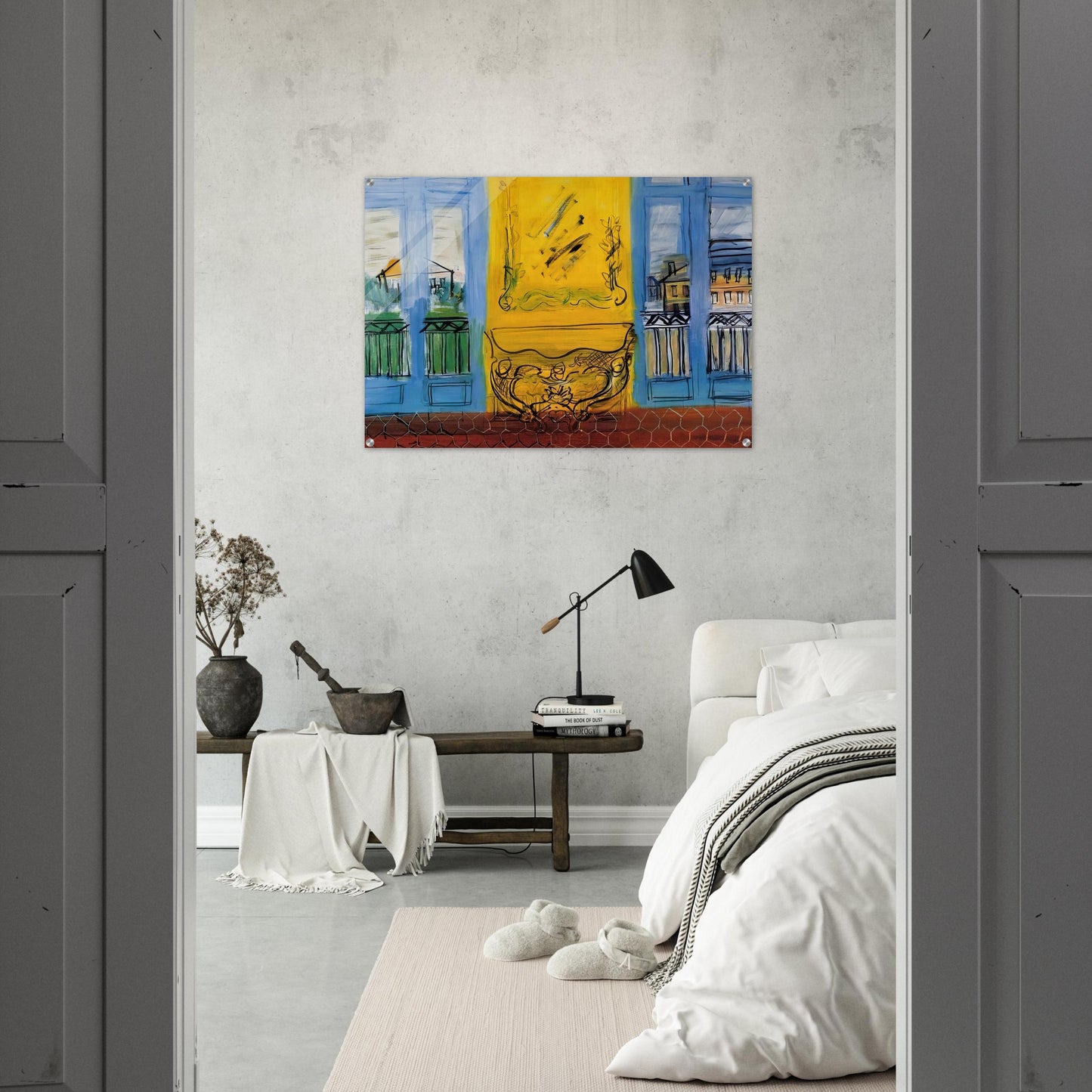 CONSOLE WITH TWO WINDOWS 1948 - Raoul Dufy Acrylic Print - 70x100 cm / 28x40″ inches