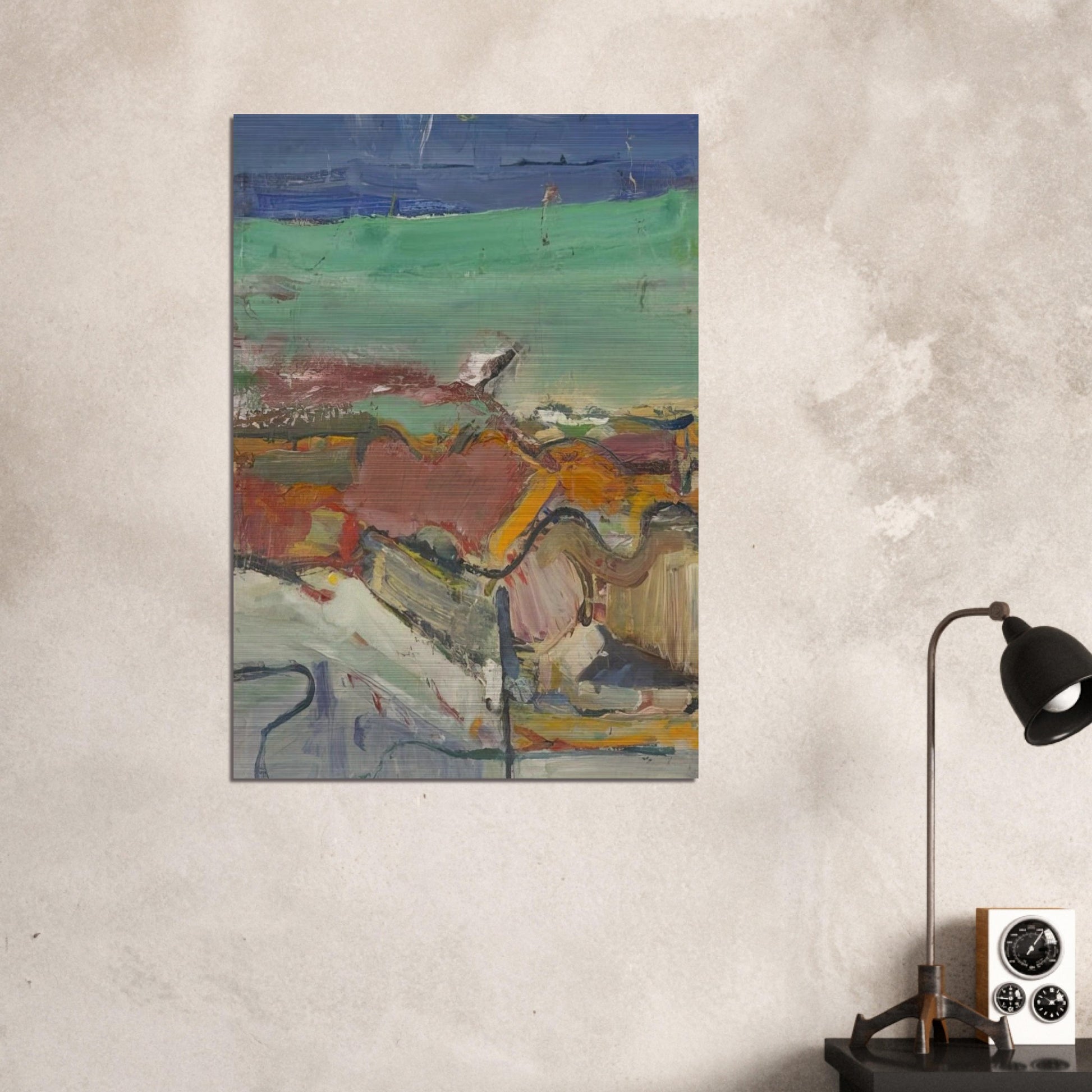 Berkeley - Richard Diebenkorn Brushed Aluminum Print - 70x100 cm / 28x40 inches | Richard Diebenkorn Aluminum Print | Richard Diebenkorn Prints