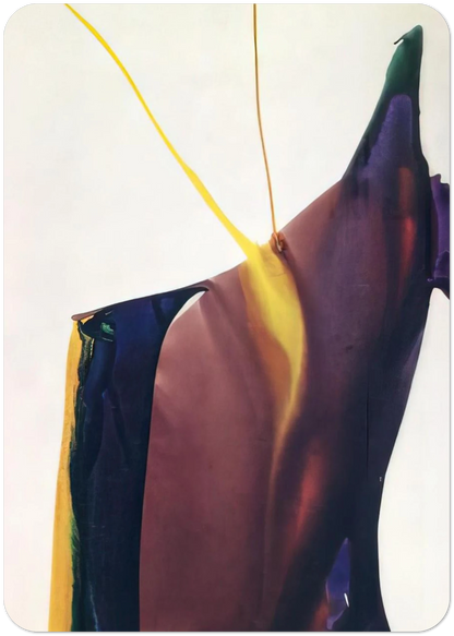 Phenomena Yellow Strike By Paul Jenkins Pack of 10 Post Cards | Paul Jenkins Post Cards | A6 (10.5 x 14.8 cm) - 4.1 x 5.8 inches