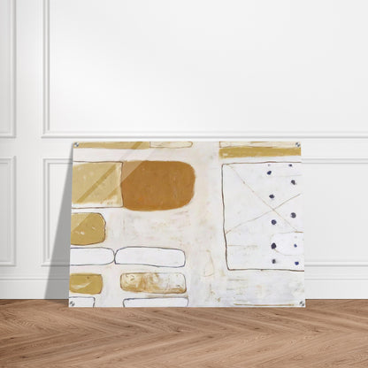 White, Sand and Ochre - 1961 - William Scott Acrylic Print - 70x100 cm / 28x40″ inches | William Scott Wall Art | William Scott Prints