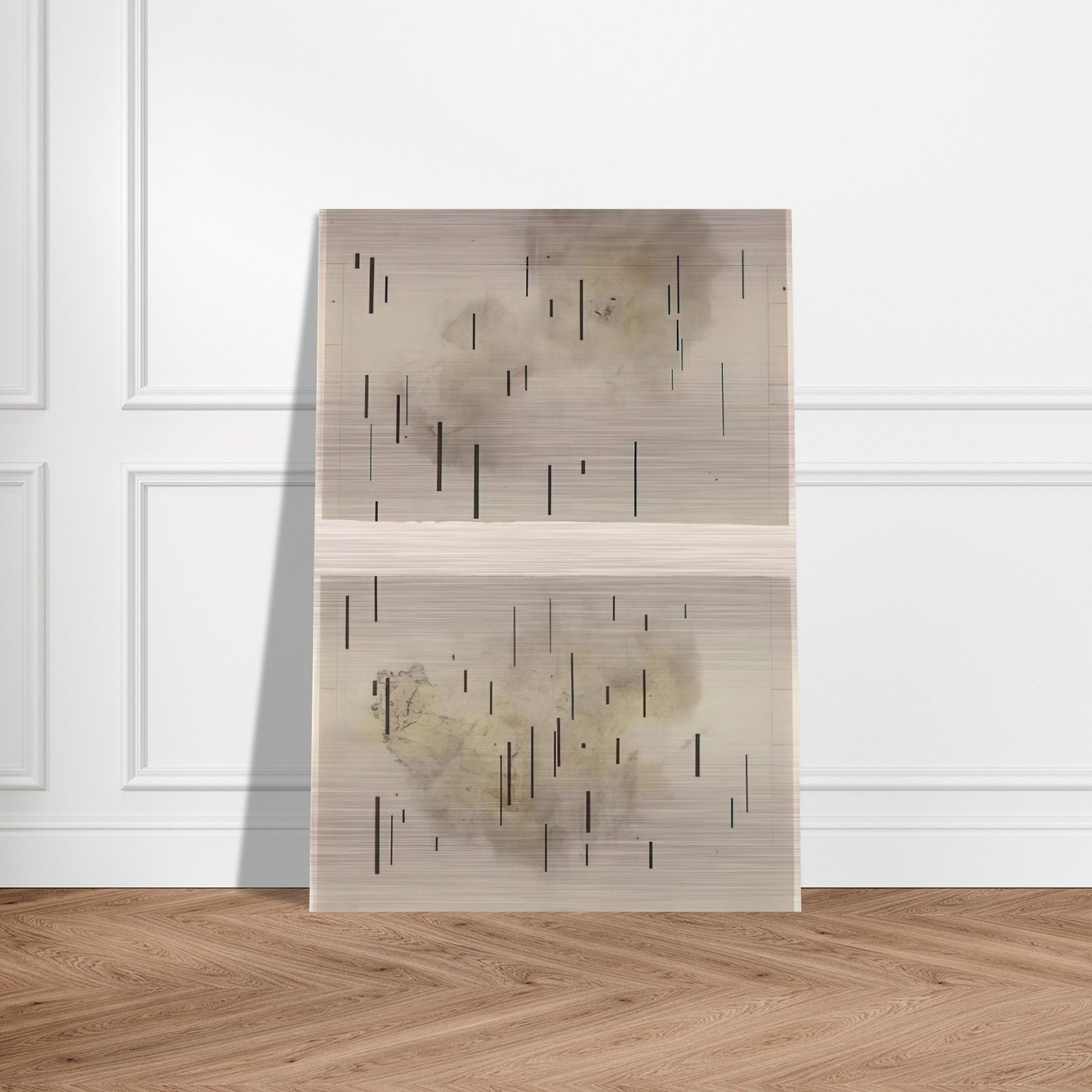 Global Village 37-48 Diptych - 1989 - John Cage Brushed Aluminum Print - 70x100 cm / 28x40 inches | John Cage Aluminum Print | John Cage Prints