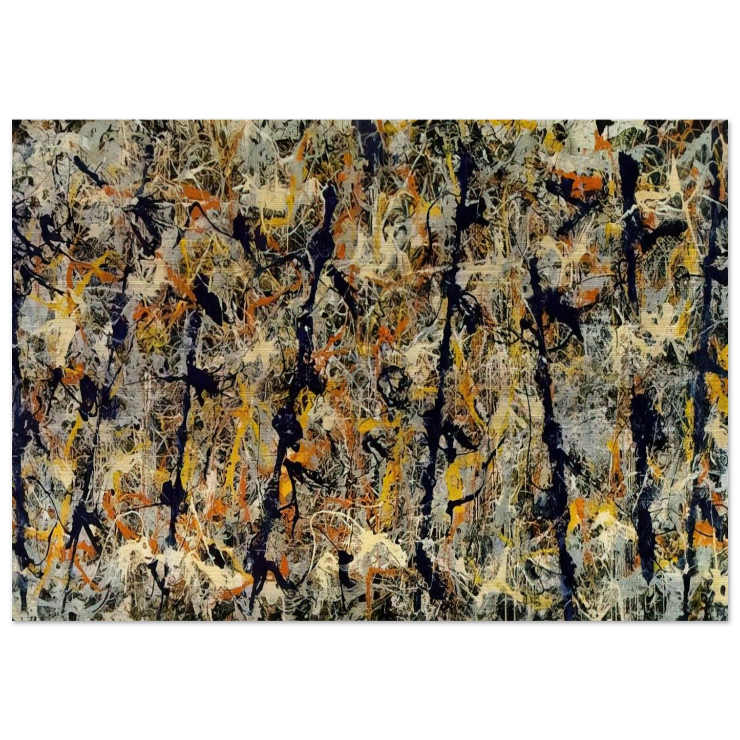 BLUE POLES NUMBER 11 1952 1 - Jackson Pollock Brushed Aluminum Print - 70x100 cm / 28x40 inches | Jackson Pollock Aluminum Print | Jackson Pollock Prints