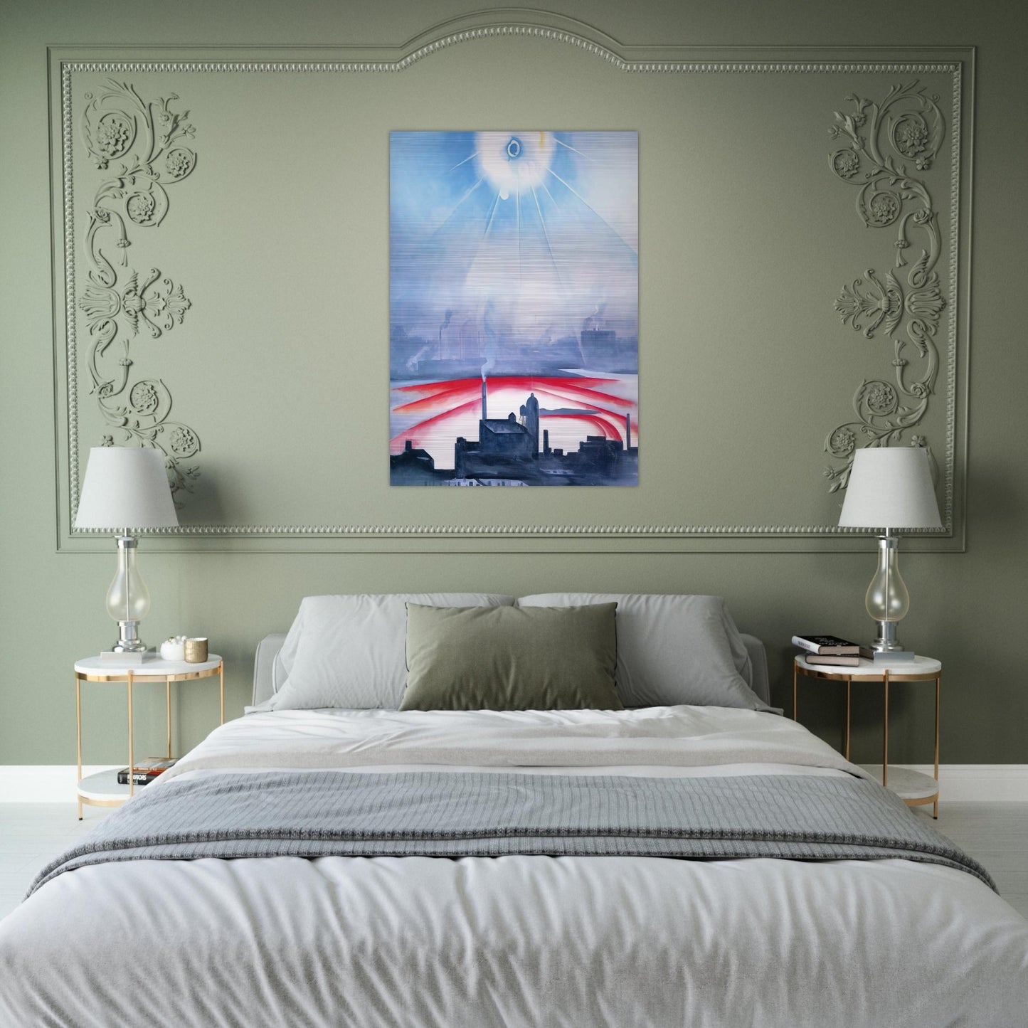 East River No 1 - Georgia O'Keeffe Brushed Aluminum Print - 70x100 cm / 28x40 inches | Georgia O'Keeffe Aluminum Print | Georgia O'Keeffe Prints