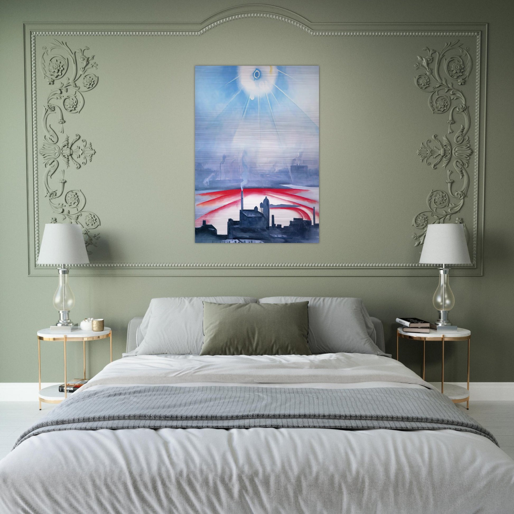East River No 1 - Georgia O'Keeffe Brushed Aluminum Print - 70x100 cm / 28x40 inches | Georgia O'Keeffe Aluminum Print | Georgia O'Keeffe Prints