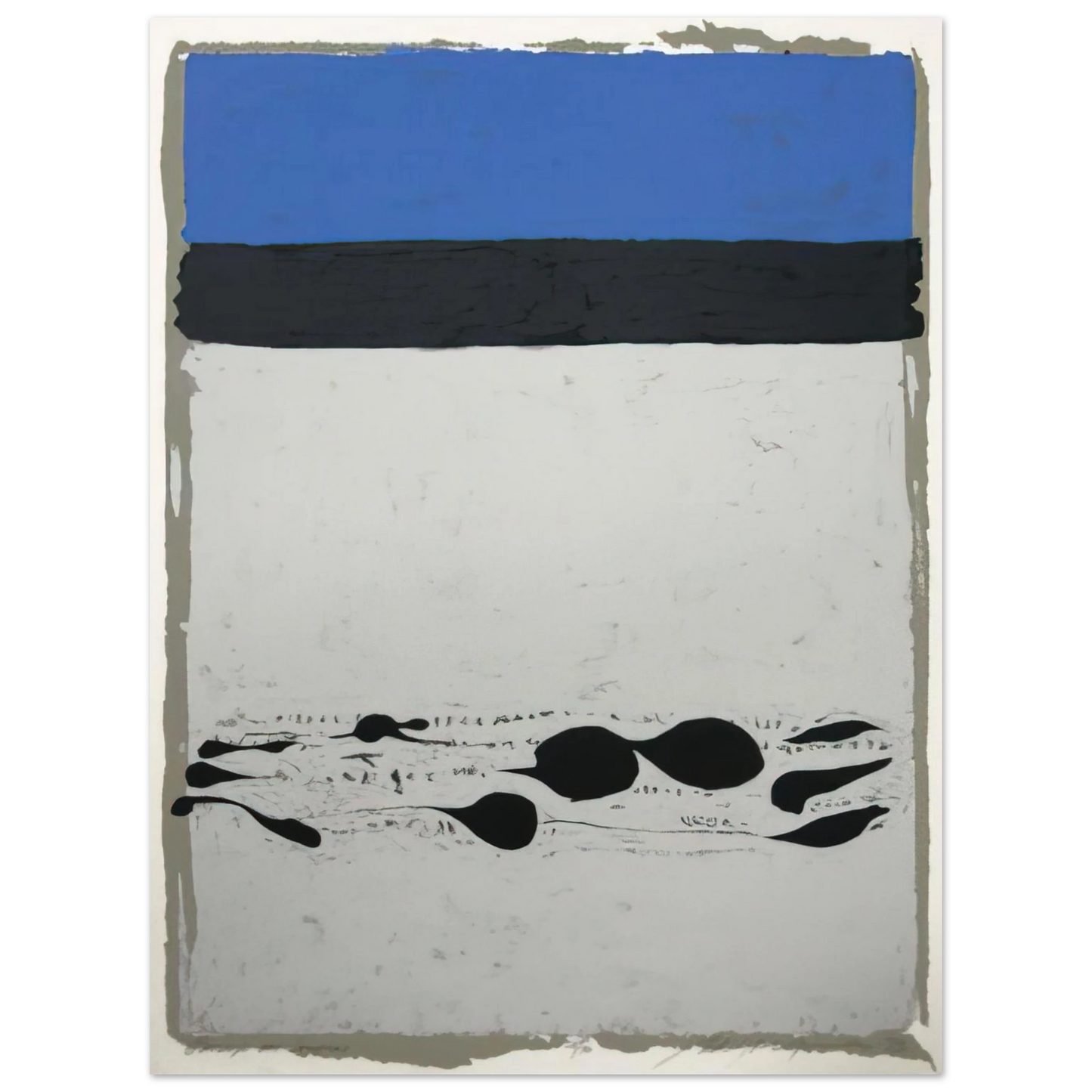 Adja Yunkers - Passages Des Soupias - 1973  75x100 cm / 30x40inches Fine Art Poster