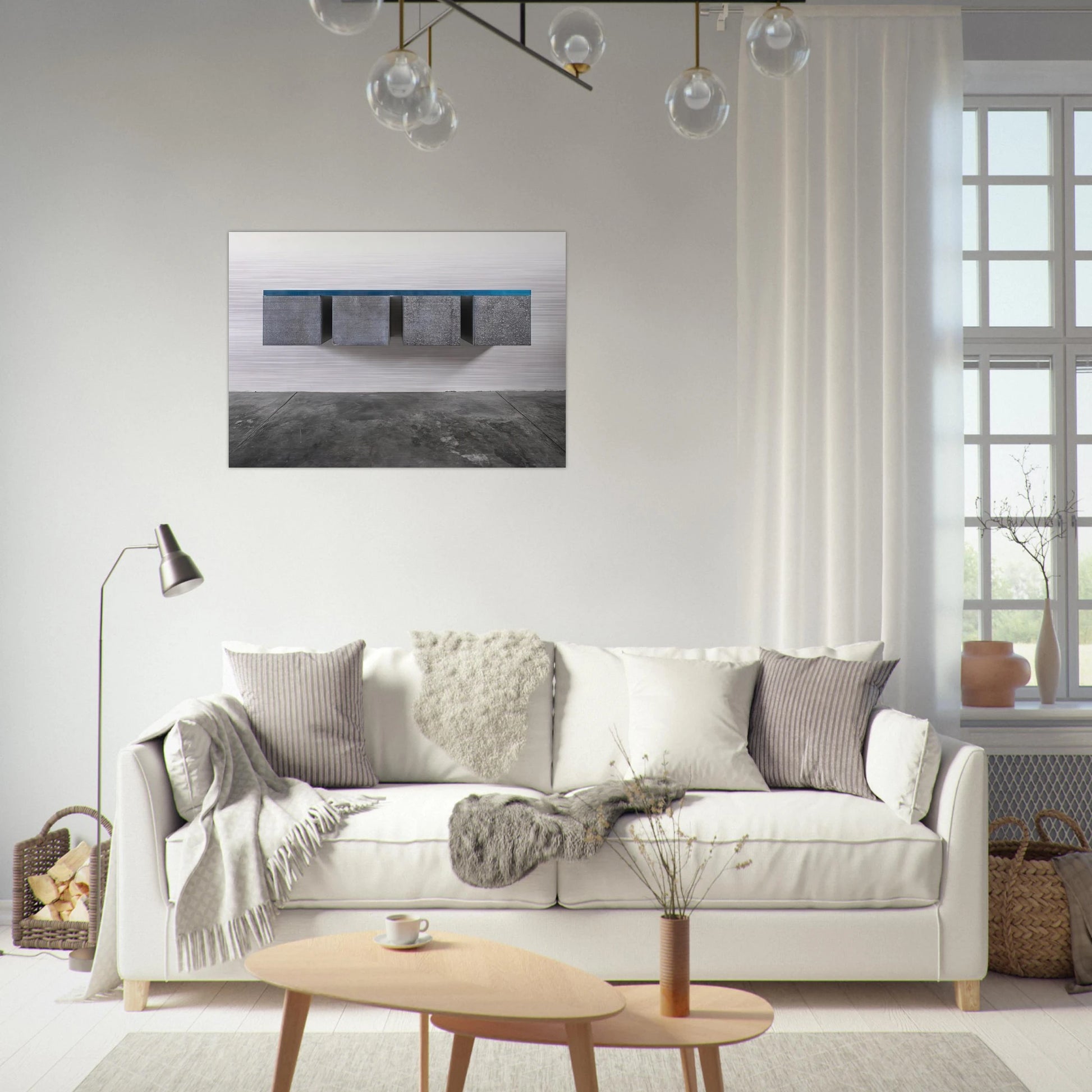 To Susan Buckwalter - 1964 - Donald Judd Brushed Aluminum Print - 70x100 cm / 28x40 inches | Donald Judd Aluminum Print | Donald Judd Prints