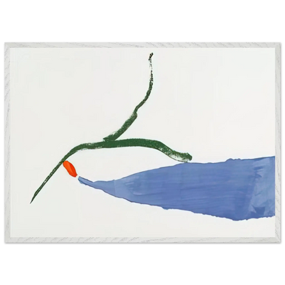Helen Frankenthaler - A Little Zen - 1970 Wall art - 28x43  cm / XL (11x17 Inches) - Premium Wooden Framed Poster With Fine Art Paper - White frame