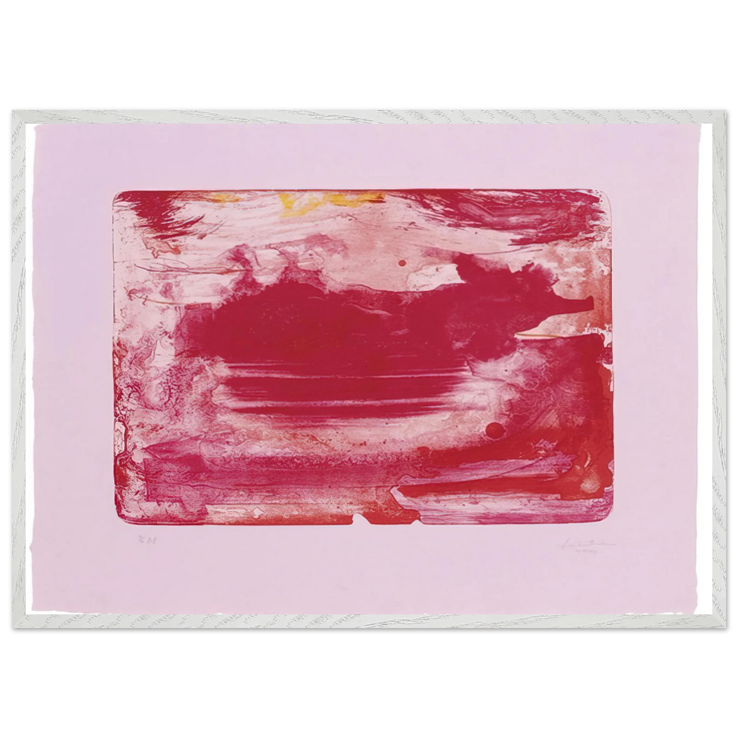 Helen Frankenthaler - The Red Sea - 1982 Wall art - 45x60 cm / 18x24 inches - Fine Art Poster-canvas - -