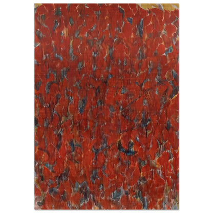 Big Red - Sam Francis Brushed Aluminum Print - 70x100 cm / 28x40 inches | Sam Francis Aluminum Print | Sam Francis Prints