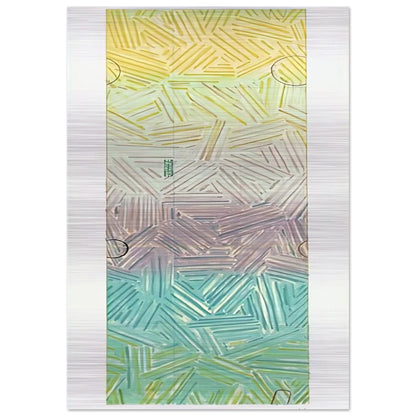 USUYUKI ULAE 211 - Jasper Johns Brushed Aluminum Print - 70x100 cm / 28x40 inches | Jasper Johns Aluminum Print | Jasper Johns Prints
