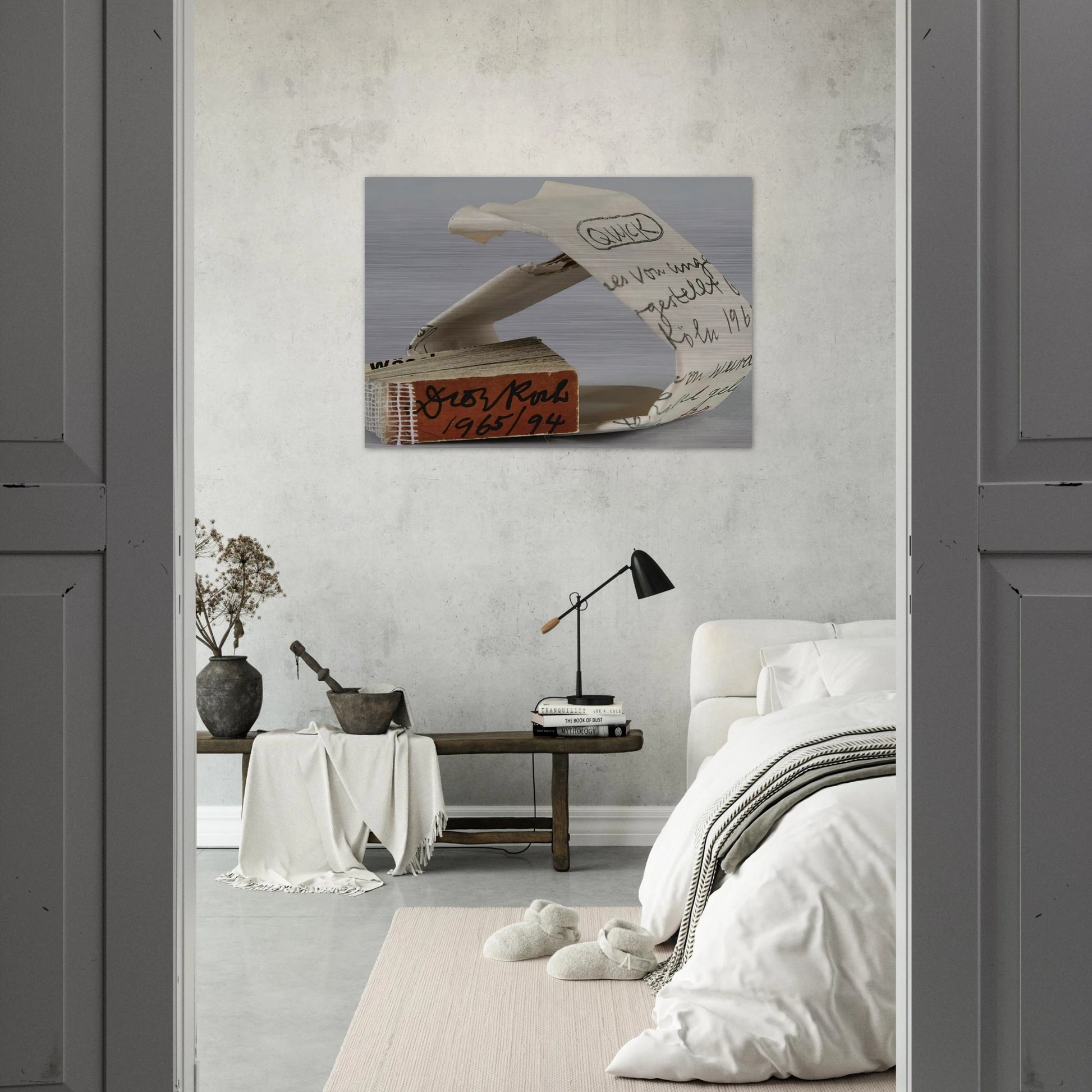 Quick - 1965 - Dieter Roth Brushed Aluminum Print - 70x100 cm / 28x40 inches | Dieter Roth Aluminum Print | Dieter Roth Prints