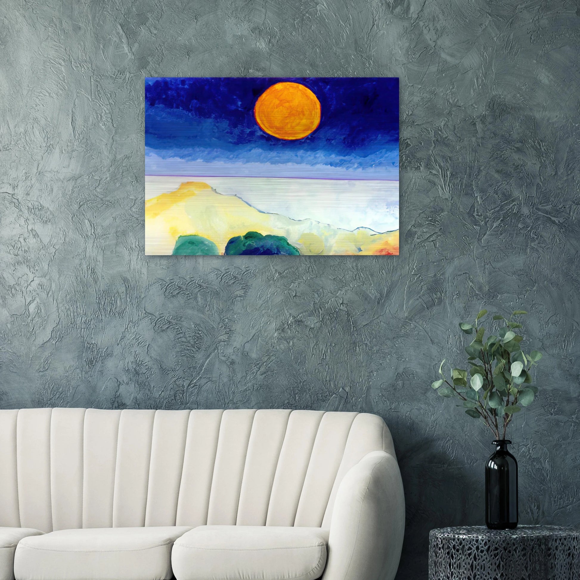 Paisagem - 2004 - Aldemir Martins Brushed Aluminum Print - 70x100 cm / 28x40 inches | Aldemir Martins Aluminum Print | Aldemir Martins Prints
