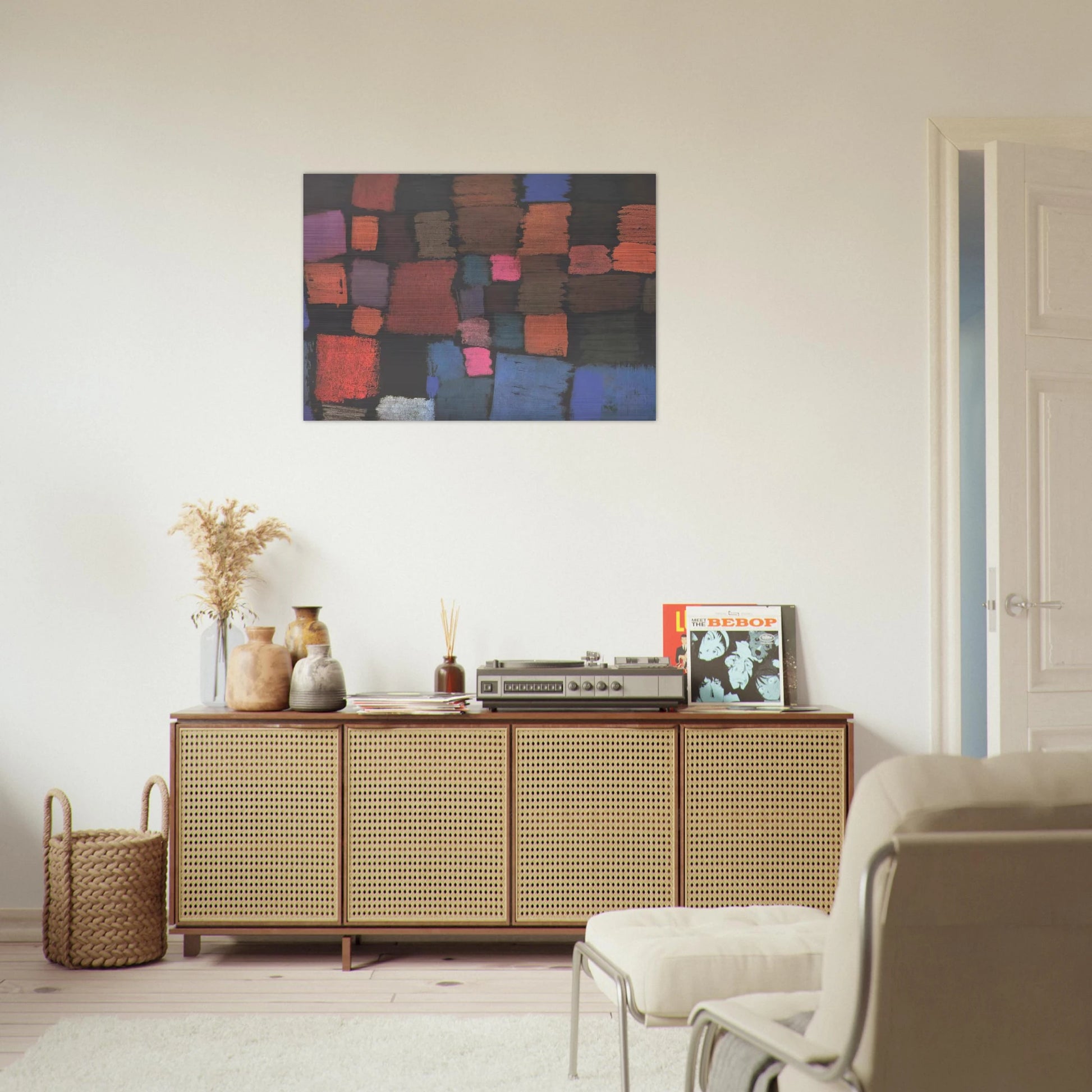 COMING TO BLOOM 1934 - Paul Klee Brushed Aluminum Print - 70x100 cm / 28x40 inches | Paul Klee Aluminum Print | Paul Klee Prints