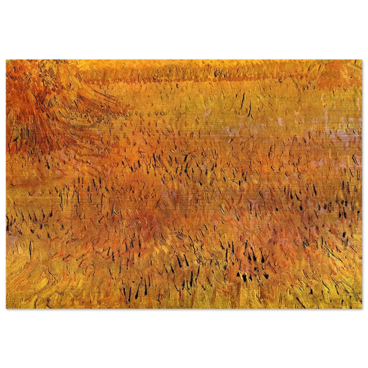 Arles View from the Wheat Fields - Vincent van Gogh Brushed Aluminum Print - 70x100 cm / 28x40 inches | Vincent van Gogh Aluminum Print | Vincent van Gogh Prints