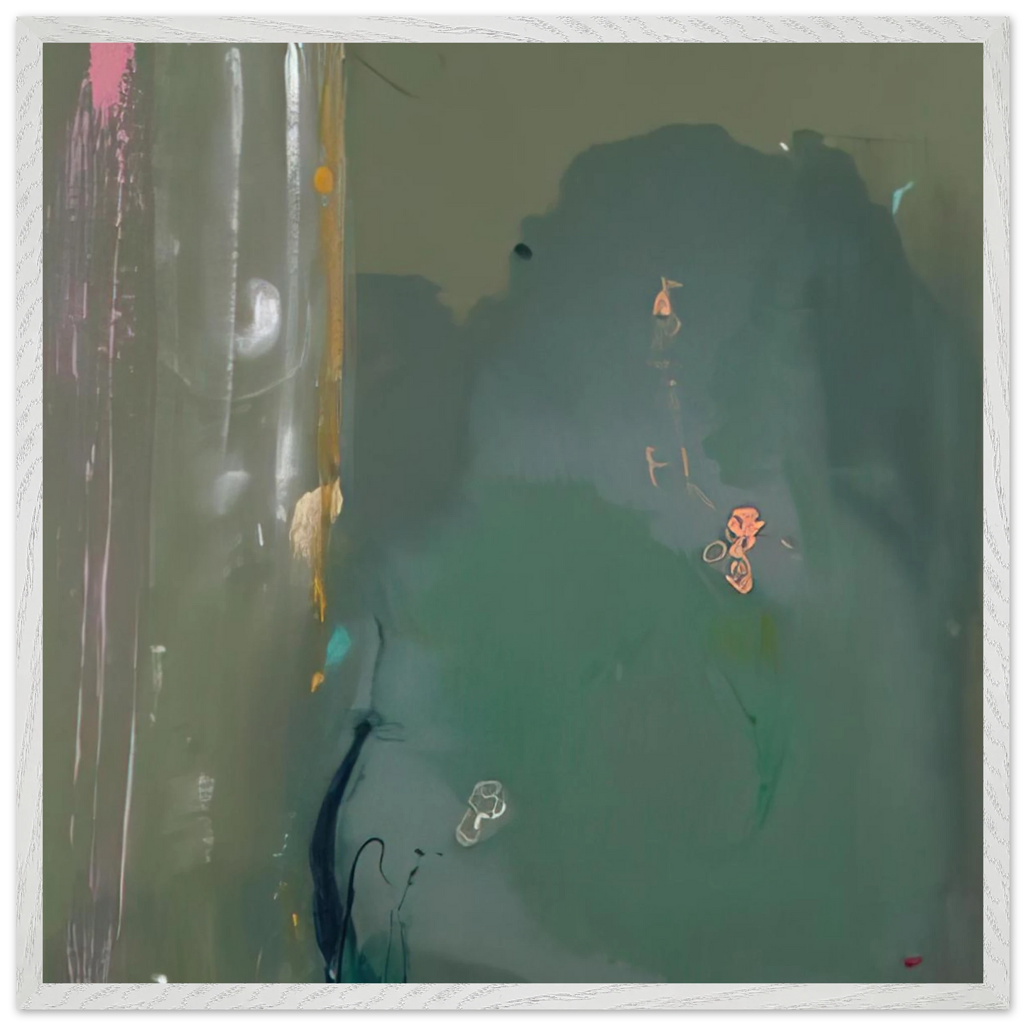 Helen Frankenthaler - CÃƒÆ’Ã‚Â´te d Argent - 1980 Wall art - A3 (29.7 x 42  cm) - Premium Wooden Framed Poster With Fine Art Paper-canvas - Wood frame