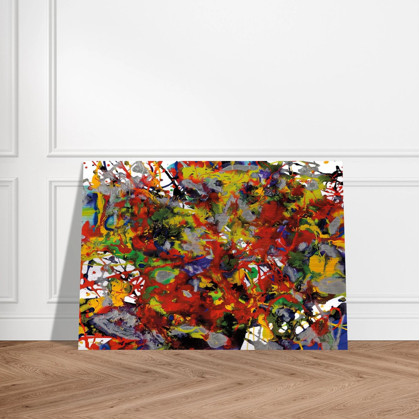 Untitled  SFP94-29  SFF 1708 é'" - Sam Francis Brushed Aluminum Print - 70x100 cm / 28x40 inches | Sam Francis Aluminum Print | Sam Francis Prints