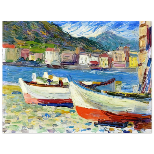 Wassily Kandinsky - RAPALLO BOATS  75x100 cm / 30x40inches Fine Art Poster