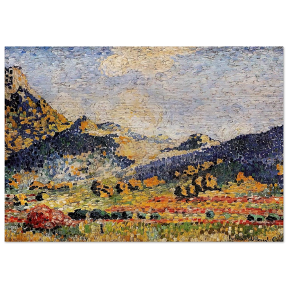 Les Petits, Montagnes Mauresques - Henri-Edmond Cross Brushed Aluminum Print - 70x100 cm / 28x40 inches | Henri-Edmond Cross Aluminum Print | Henri-Edmond Cross Prints