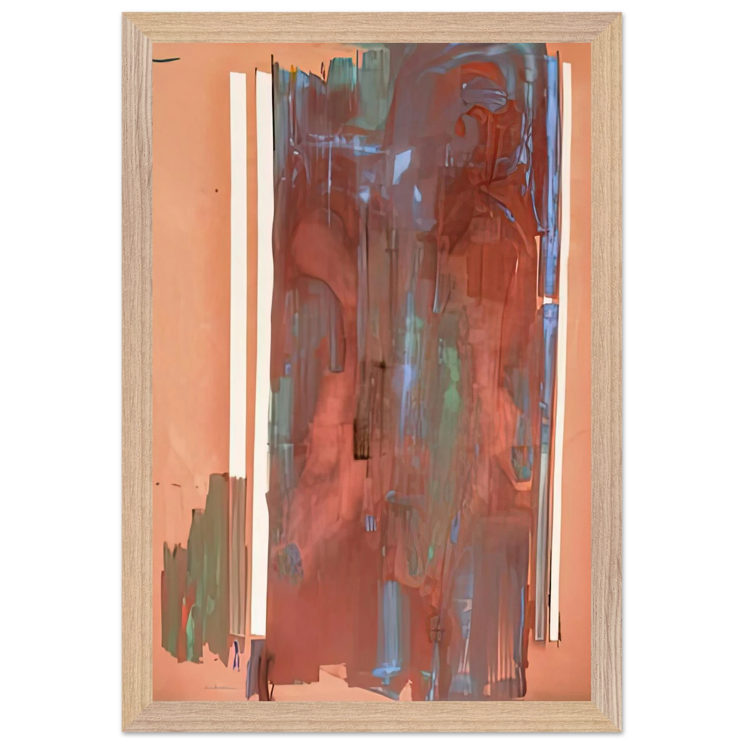 Helen Frankenthaler - Plexus, 1976- Wall Art - 21x29.7 cm / 8x12" - Premium Wooden Framed Poster With Fine Art Paper-canvas - Wood frame