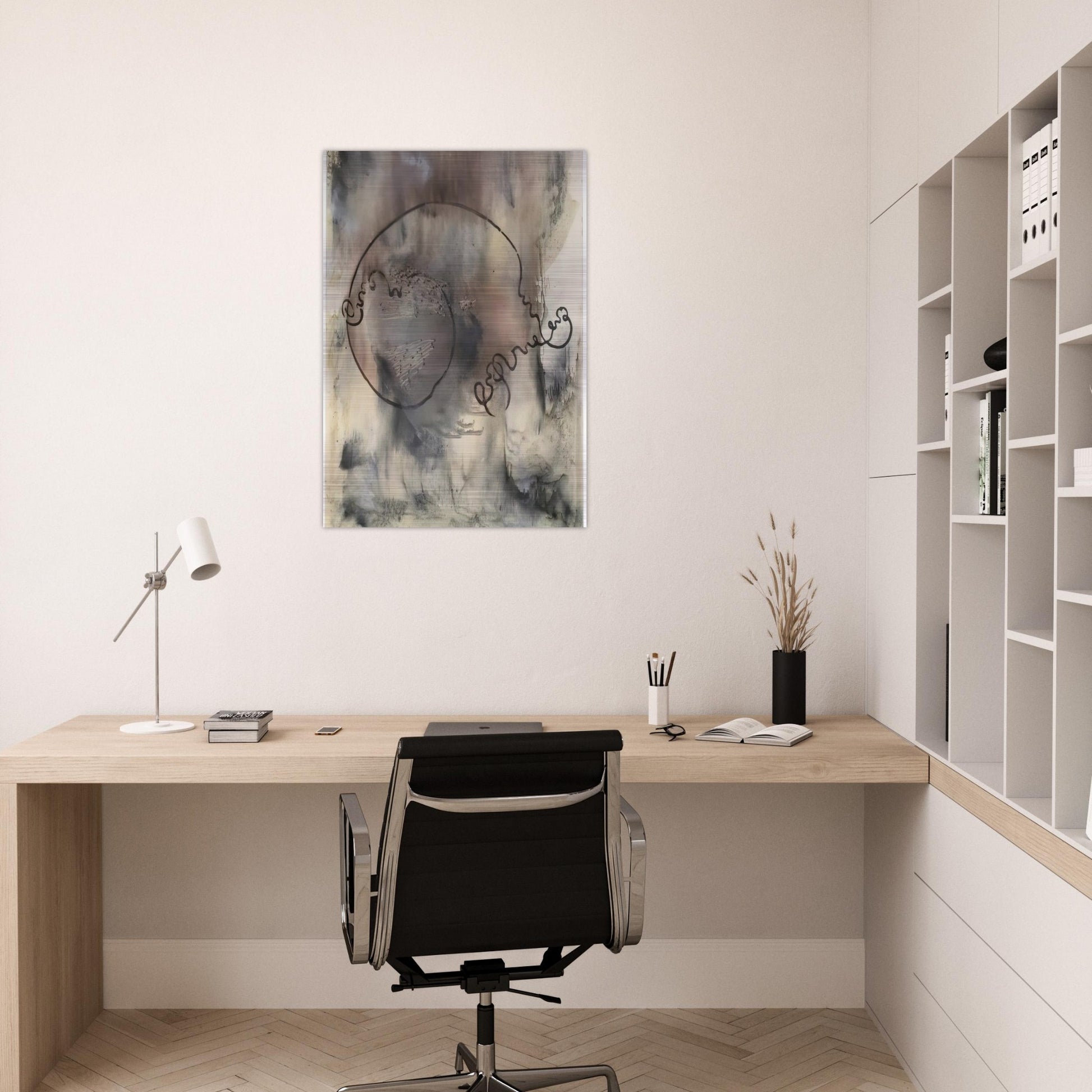 AUDATIA 1986 - Sigmar Polke Brushed Aluminum Print - 70x100 cm / 28x40 inches | Sigmar Polke Aluminum Print | Sigmar Polke Prints