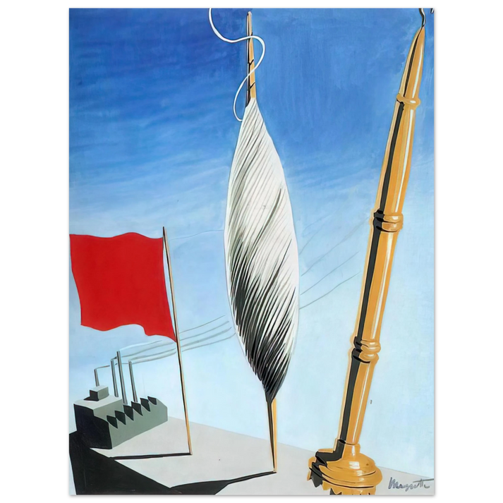 Rene Magritte - PROJECT OF POSTER THE CENTER OF TEXTILE WORKERS IN BELGIUM 1938 2  75x100 cm / 30x40inches Fine Art Poster