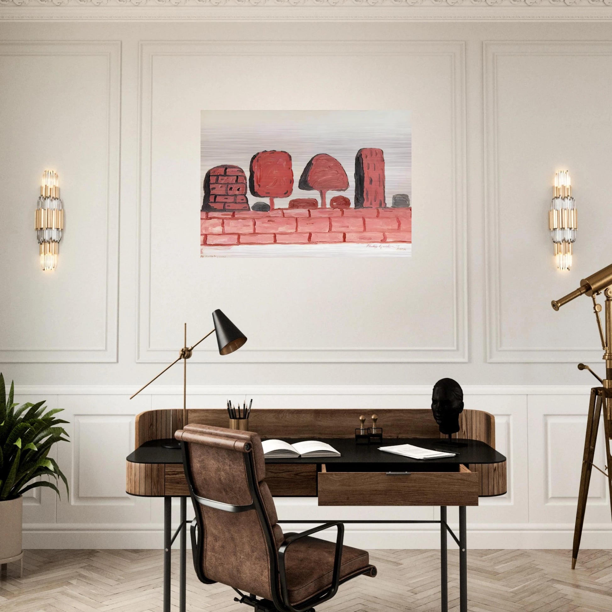 ROMA - Philip Guston Brushed Aluminum Print - 70x100 cm / 28x40 inches | Philip Guston Aluminum Print | Philip Guston Prints