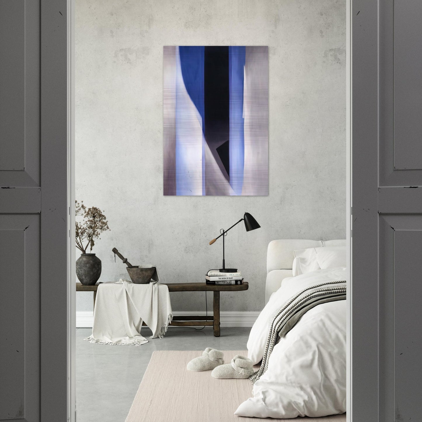 Blue 2 - Georgia O'Keeffe Brushed Aluminum Print - 70x100 cm / 28x40 inches | Georgia O'Keeffe Aluminum Print | Georgia O'Keeffe Prints