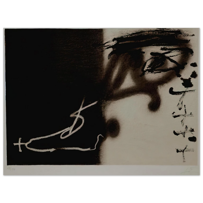 Antoni Tapies - DIVIS 1983  75x100 cm / 30x40inches Fine Art Poster