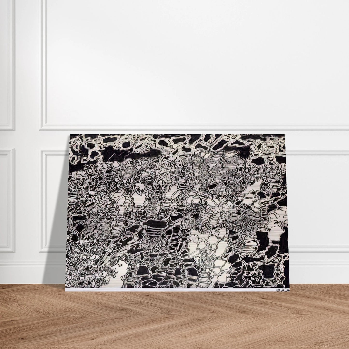 BRIGHT METEOR - Jean Dubuffet Brushed Aluminum Print - 70x100 cm / 28x40 inches | Jean Dubuffet Aluminum Print | Jean Dubuffet Prints