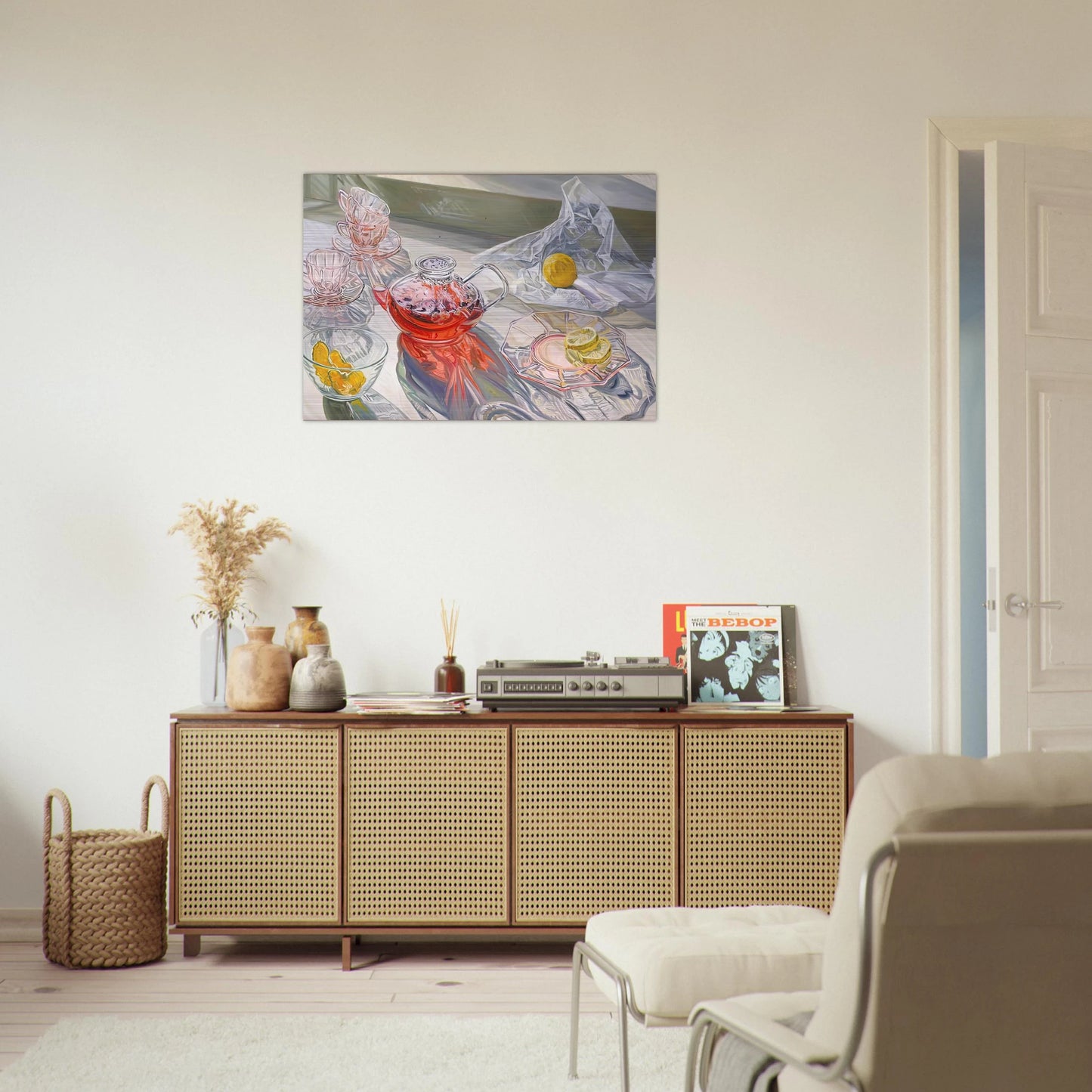 HERB TEA 1995 - Janet Fish Brushed Aluminum Print - 70x100 cm / 28x40 inches | Janet Fish Aluminum Print | Janet Fish Prints