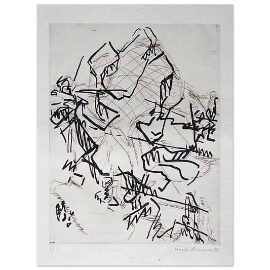 Frank Auerbach - TREE AT TRETIRE II  75x100 cm / 30x40inches Fine Art Poster