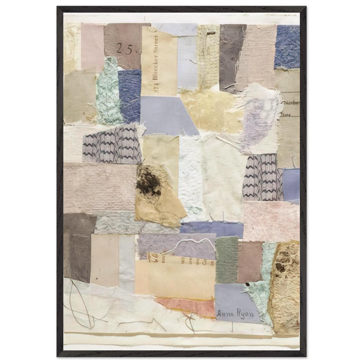 Number 334 - Abstract Expressionism - Anne Ryan 70x100 cm / 28x40 inches Framed Art Print – Black Wooden Frame