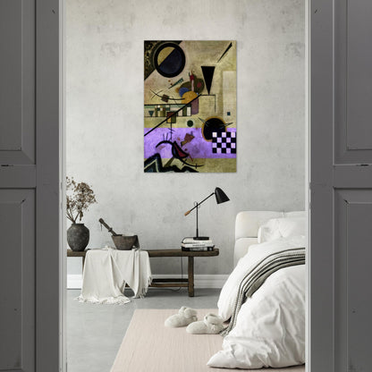 CONTRASTING SOUNDS 1924 - Wassily Kandinsky Brushed Aluminum Print - 70x100 cm / 28x40 inches | Wassily Kandinsky Aluminum Print | Wassily Kandinsky Prints