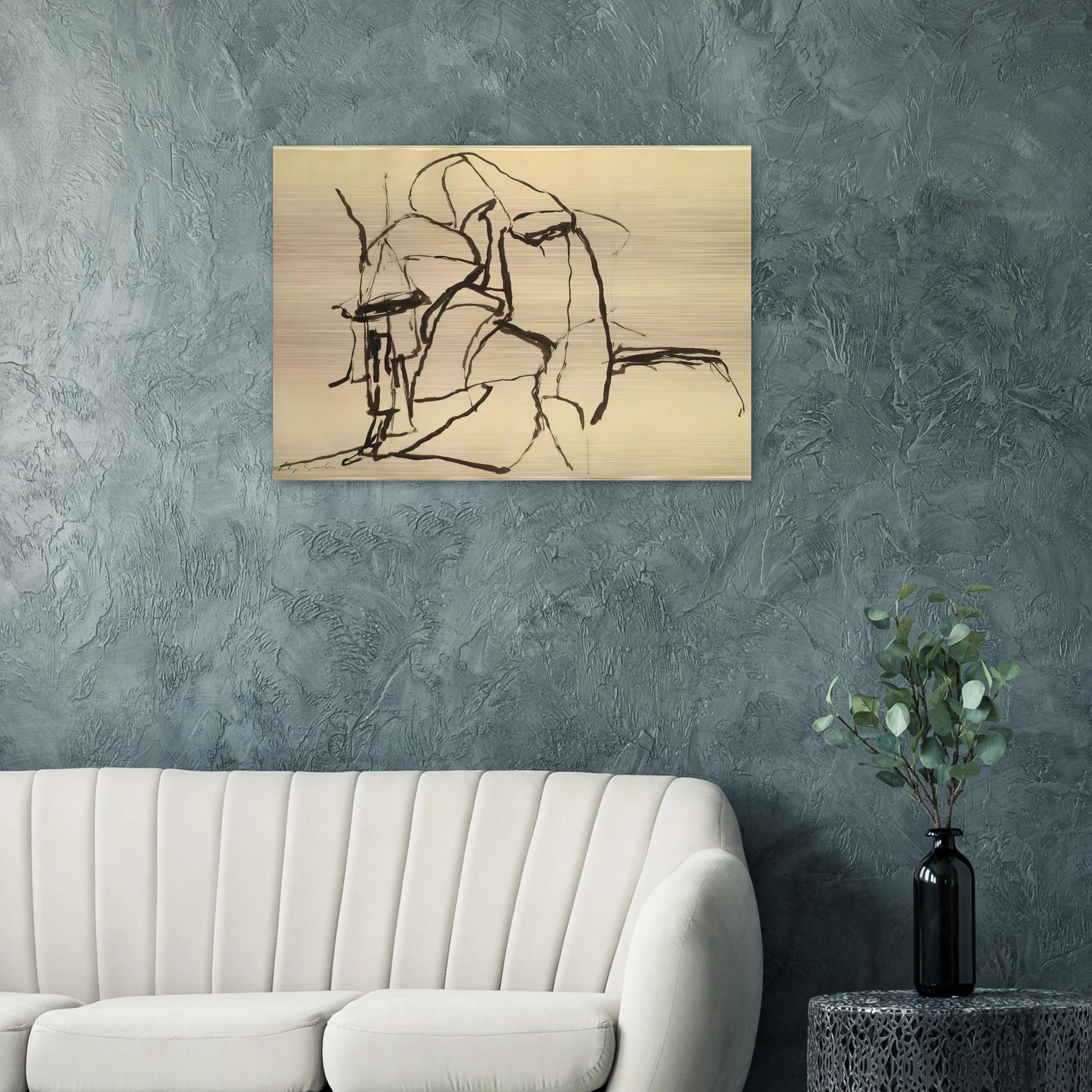 CELEBRATION - Philip Guston Brushed Aluminum Print - 70x100 cm / 28x40 inches | Philip Guston Aluminum Print | Philip Guston Prints