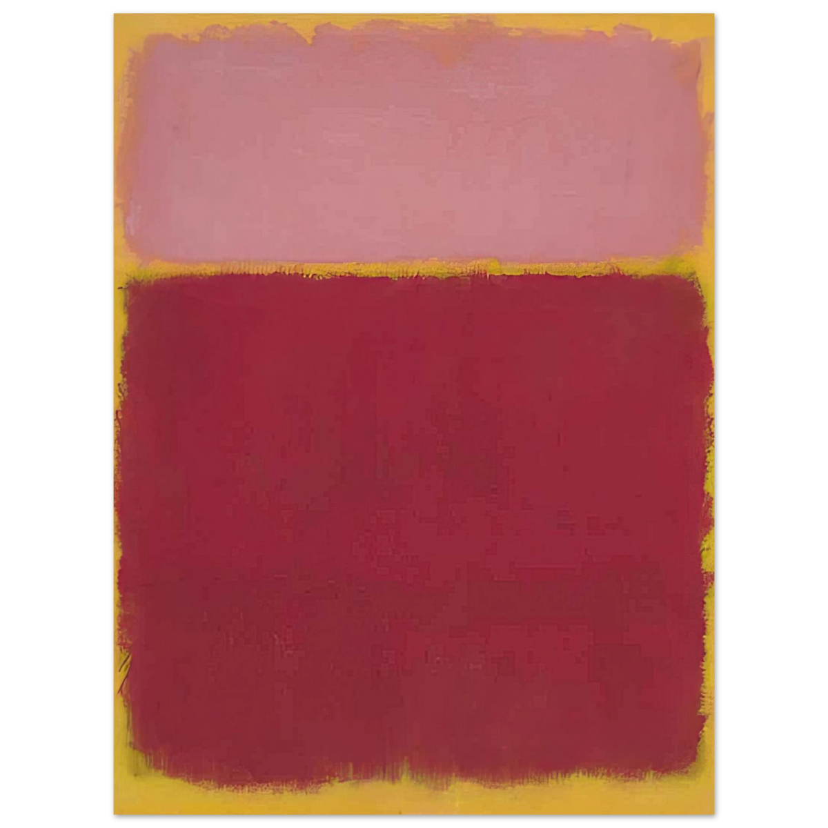 Mark Rothko - Untitled No. 17 - 1961 Wall Art - 21x29.7 cm / 8x12" - Premium Wooden Framed Poster With Fine Art Paper - White frame