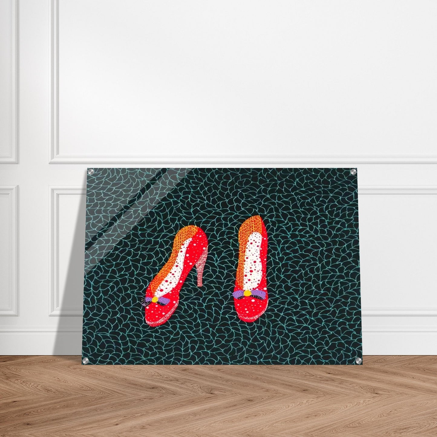 SHOES 1985 - Yayoi Kusama Acrylic Print - 70x100 cm / 28x40″ inches