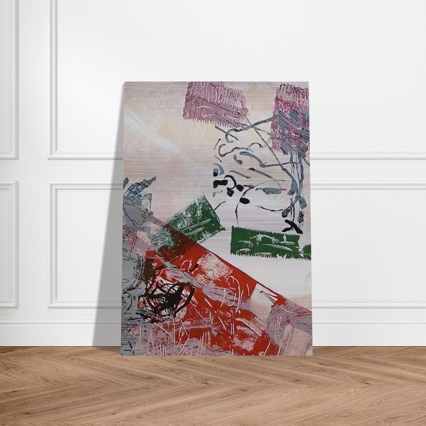 Lithograph 1968 - Jean-Paul Riopelle Brushed Aluminum Print - 70x100 cm / 28x40 inches | Jean-Paul Riopelle Aluminum Print | Jean-Paul Riopelle Prints