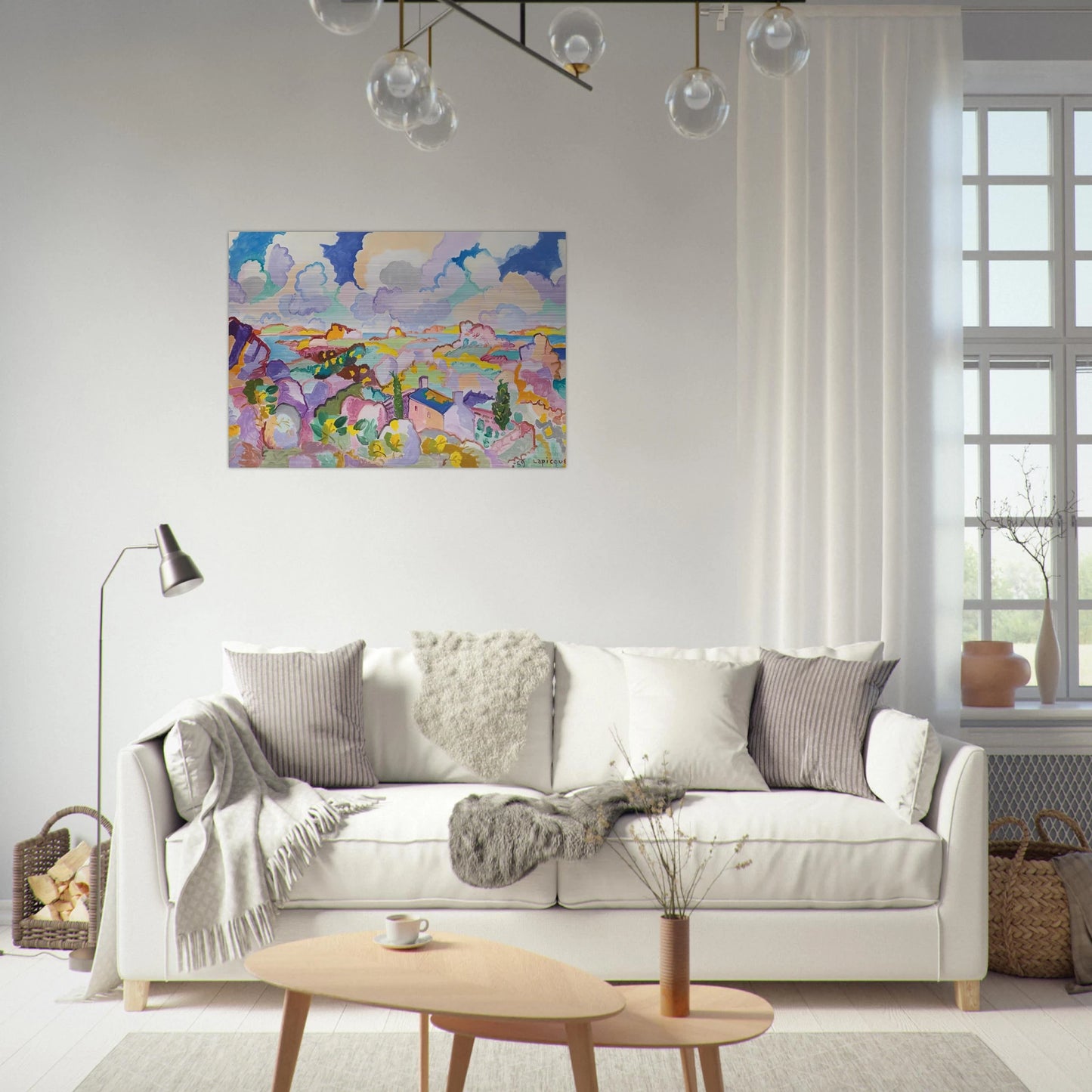 Printemps en Bretagne - 1959 - Charles Lapicque Brushed Aluminum Print - 70x100 cm / 28x40 inches | Charles Lapicque Aluminum Print | Charles Lapicque Prints