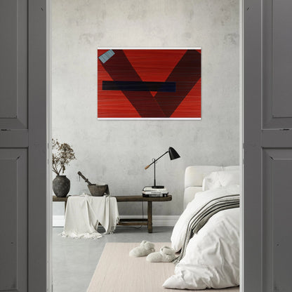 Blue Line - Sam Gilliam Brushed Aluminum Print - 70x100 cm / 28x40 inches | Sam Gilliam Aluminum Print | Sam Gilliam Prints