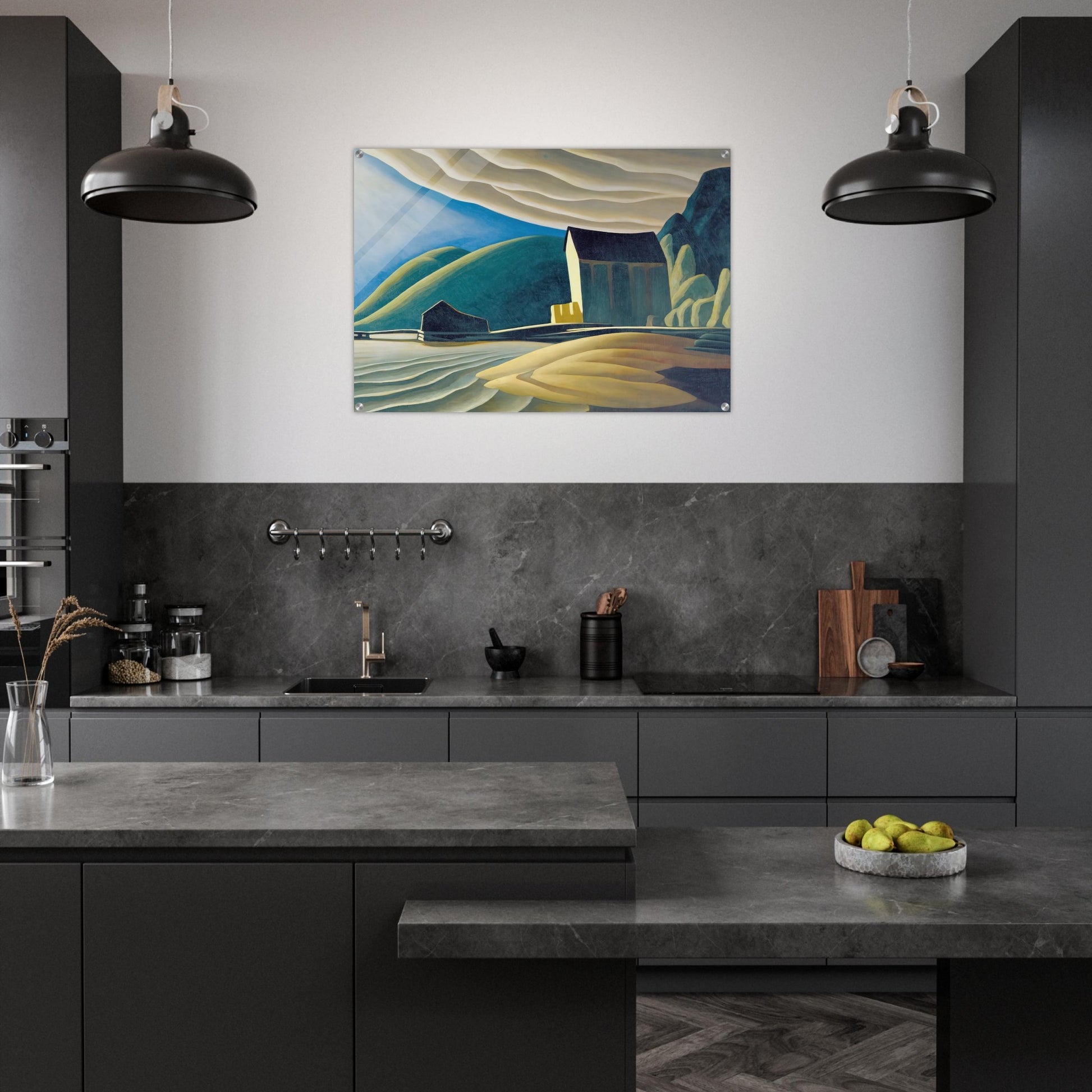 Ice House, Coldwell, Lake Superior - 1923 - Lawren Harris Acrylic Print - 70x100 cm / 28x40″ inches