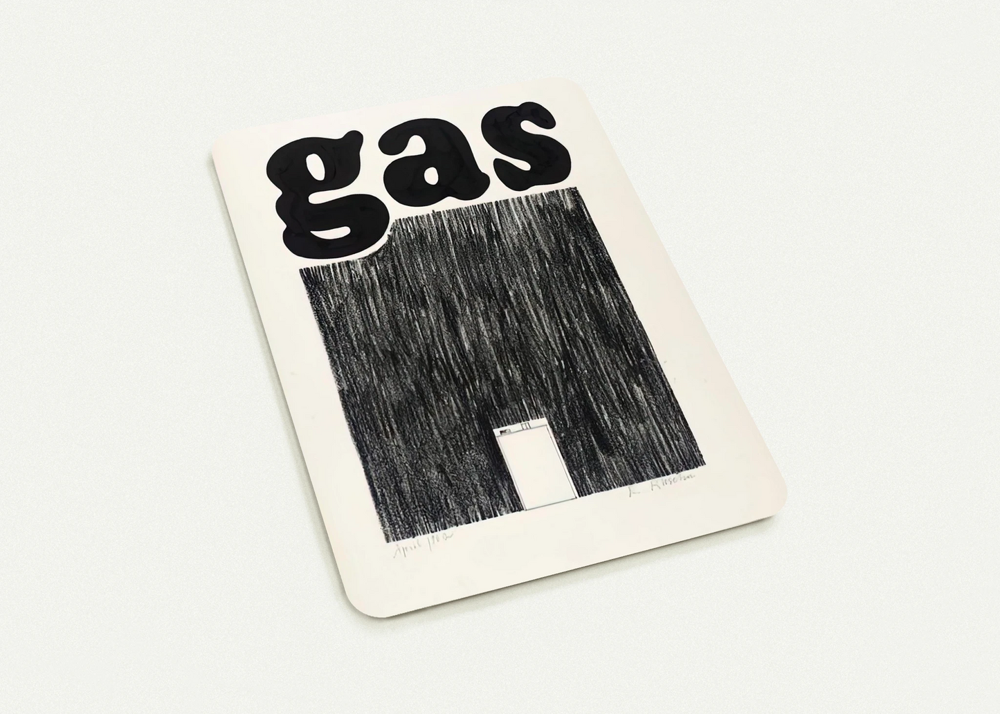 GAS 1962 By Edward Ruscha Pack of 10 Post Cards | Edward Ruscha Post Cards | A6 (10.5 x 14.8 cm) - 4.1 x 5.8 inches