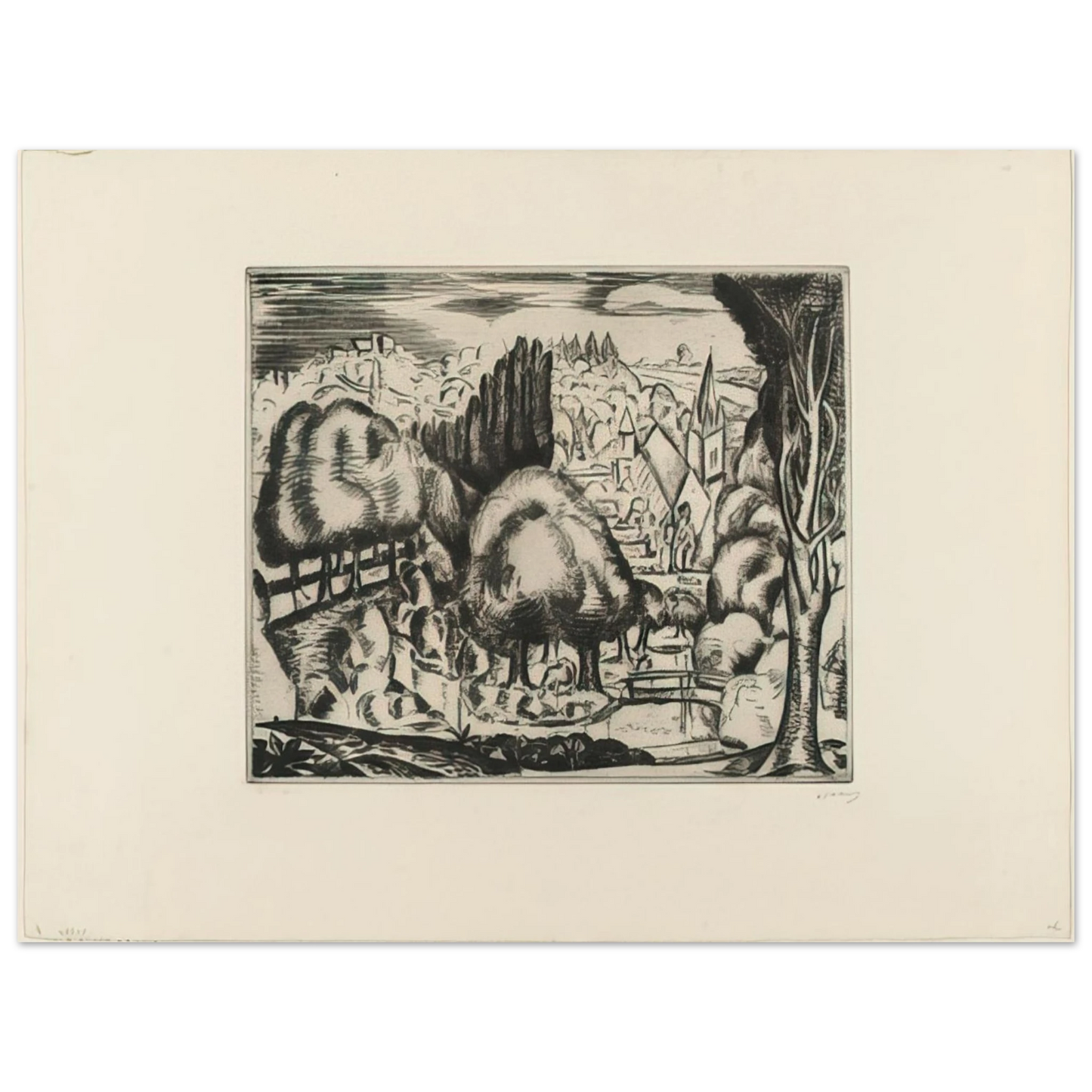 Andre Derain - LANDSCAPE 1907 2  75x100 cm / 30x40inches Fine Art Poster