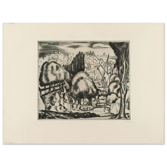 Andre Derain - LANDSCAPE 1907 2  75x100 cm / 30x40inches Fine Art Poster